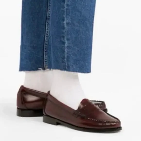 G.H. Bass Weejuns Burgundy Leather Penny Loafers Mens Size 13D Classic Slip On